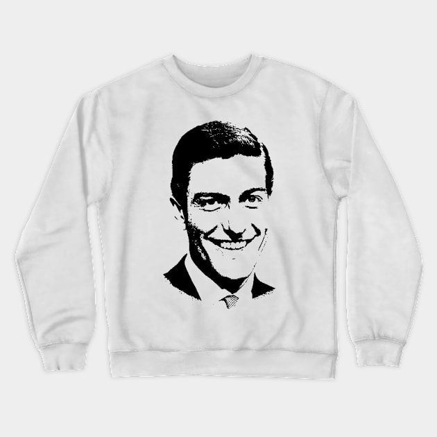 Dick Van Dyke Pop Art Portrait Crewneck Sweatshirt by phatvo